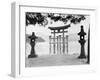 Torii Gate in Water-null-Framed Premium Photographic Print