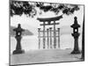 Torii Gate in Water-null-Mounted Premium Photographic Print