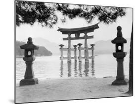 Torii Gate in Water-null-Mounted Photographic Print