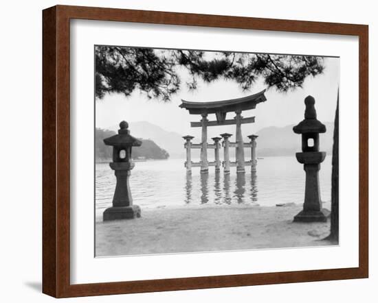 Torii Gate in Water-null-Framed Photographic Print