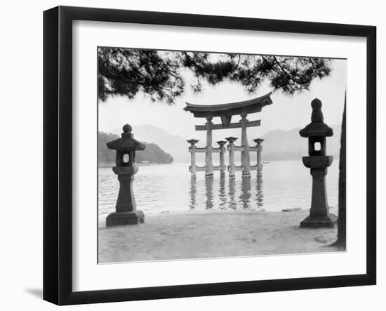 Torii Gate in Water-null-Framed Photographic Print