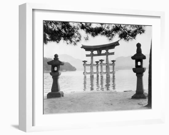 Torii Gate in Water-null-Framed Photographic Print