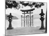 Torii Gate in Water-null-Mounted Photographic Print