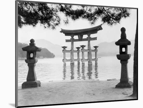 Torii Gate in Water-null-Mounted Photographic Print