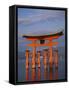 Torii Gate, Itsukushima Shrine, Miyajima Island, Honshu, Japan-null-Framed Stretched Canvas