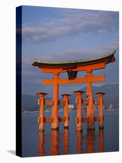 Torii Gate, Itsukushima Shrine, Miyajima Island, Honshu, Japan-null-Stretched Canvas