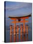 Torii Gate, Itsukushima Shrine, Miyajima Island, Honshu, Japan-null-Stretched Canvas