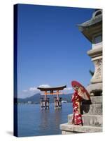 Torii Gate, Itsukushima Shrine, Miyajima Island, Honshu, Japan-null-Stretched Canvas