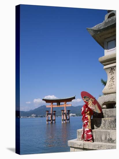 Torii Gate, Itsukushima Shrine, Miyajima Island, Honshu, Japan-null-Stretched Canvas