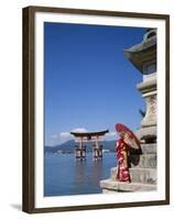 Torii Gate, Itsukushima Shrine, Miyajima Island, Honshu, Japan-null-Framed Premium Photographic Print