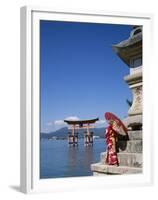 Torii Gate, Itsukushima Shrine, Miyajima Island, Honshu, Japan-null-Framed Premium Photographic Print