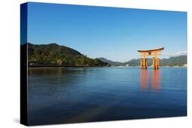 Torii Gate of Itsukushima Jinja Shinto Shrine, Miyajima Island, Hiroshima Prefecture-Christian Kober-Stretched Canvas