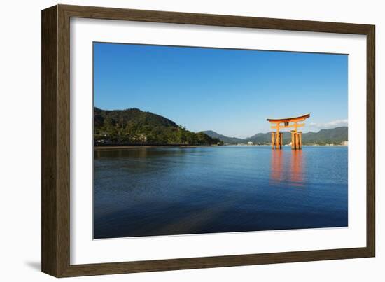Torii Gate of Itsukushima Jinja Shinto Shrine, Miyajima Island, Hiroshima Prefecture-Christian Kober-Framed Photographic Print