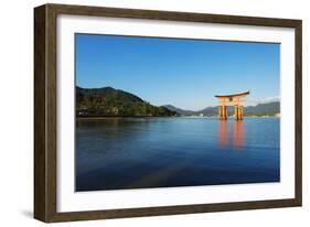 Torii Gate of Itsukushima Jinja Shinto Shrine, Miyajima Island, Hiroshima Prefecture-Christian Kober-Framed Photographic Print