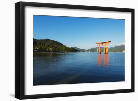 Torii Gate of Itsukushima Jinja Shinto Shrine, Miyajima Island, Hiroshima Prefecture-Christian Kober-Framed Photographic Print