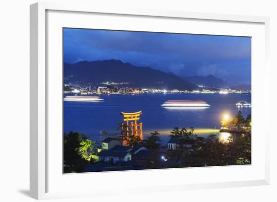 Torii Gate of Itsukushima Jinja Shinto Shrine, Miyajima Island, Hiroshima Prefecture-Christian Kober-Framed Photographic Print