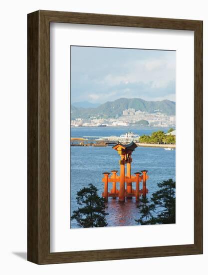 Torii Gate of Itsukushima Jinja Shinto Shrine, Miyajima Island, Hiroshima Prefecture-Christian Kober-Framed Photographic Print