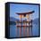 Torii Gate Shrine, (Itsukushima-Jingu Miya Jima), Japan-Christopher Rennie-Framed Stretched Canvas