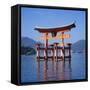 Torii Gate Shrine, (Itsukushima-Jingu Miya Jima), Japan-Christopher Rennie-Framed Stretched Canvas