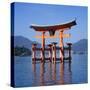 Torii Gate Shrine, (Itsukushima-Jingu Miya Jima), Japan-Christopher Rennie-Stretched Canvas