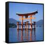 Torii Gate Shrine, (Itsukushima-Jingu Miya Jima), Japan-Christopher Rennie-Framed Stretched Canvas