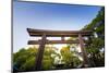 Torii Gate Standing at the Entrance to Meiji Jingu Shrine, Tokyo, Japan.-Sira Anamwong-Mounted Photographic Print