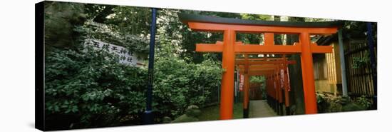 Torii Gates in a Park, Ueno Park, Taito, Tokyo Prefecture, Kanto Region, Japan-null-Stretched Canvas