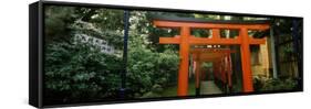Torii Gates in a Park, Ueno Park, Taito, Tokyo Prefecture, Kanto Region, Japan-null-Framed Stretched Canvas