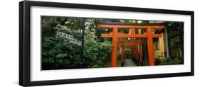 Torii Gates in a Park, Ueno Park, Taito, Tokyo Prefecture, Kanto Region, Japan-null-Framed Photographic Print