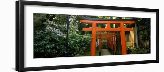 Torii Gates in a Park, Ueno Park, Taito, Tokyo Prefecture, Kanto Region, Japan-null-Framed Photographic Print