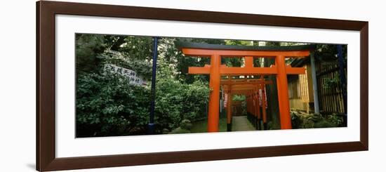 Torii Gates in a Park, Ueno Park, Taito, Tokyo Prefecture, Kanto Region, Japan-null-Framed Photographic Print