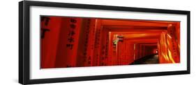 Torii Gates of a Shrine, Fushimi Inari-Taisha, Fushimi Ward, Kyoto, Honshu, Japan-null-Framed Photographic Print