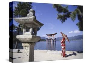 Torii Itsukushima Shrine, Miyajima Island, Japan-null-Stretched Canvas