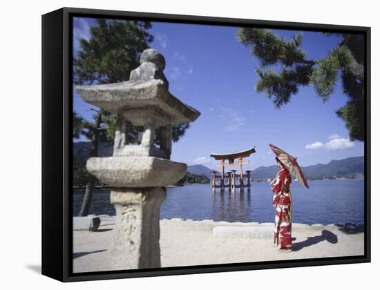 Torii Itsukushima Shrine, Miyajima Island, Japan-null-Framed Stretched Canvas