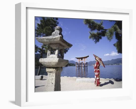 Torii Itsukushima Shrine, Miyajima Island, Japan-null-Framed Premium Photographic Print