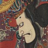 Detail of Two Kabuki Actors-Torii Kiyomitsu II and Toyokuni III-Framed Stretched Canvas