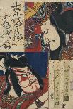 Detail of Two Kabuki Actors-Torii Kiyomitsu II and Toyokuni III-Framed Stretched Canvas