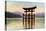 Torii of Itsukushima Temple in Miyajima Island, Japan, C1930S-John Bushby-Stretched Canvas