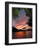 Torii Shrine Gate in the Sea, Miyajima Island, Honshu, Japan-Christian Kober-Framed Premium Photographic Print