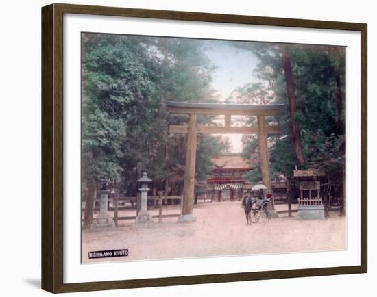 Torii, Shrine Gate, Nishigamo, Kyoto, Japan-null-Framed Giclee Print