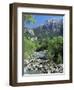 Torla, the River Ara and Mondarruego, Huesca, Pyrenees, Aragon, Spain-Ruth Tomlinson-Framed Photographic Print