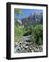 Torla, the River Ara and Mondarruego, Huesca, Pyrenees, Aragon, Spain-Ruth Tomlinson-Framed Photographic Print