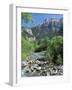 Torla, the River Ara and Mondarruego, Huesca, Pyrenees, Aragon, Spain-Ruth Tomlinson-Framed Photographic Print