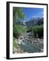 Torla, the River Ara and Mondarruego, Huesca, Pyrenees, Aragon, Spain-Ruth Tomlinson-Framed Photographic Print