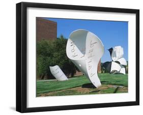 Torn Notebook Sculpture, Lincoln, Nebraska, USA-Michael Snell-Framed Photographic Print
