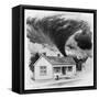 Tornado Approaches Kirksville, Missouri, 1889-George Varian-Framed Stretched Canvas