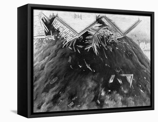 Tornado in Kirksville, Missouri, 1889-George Varian-Framed Stretched Canvas
