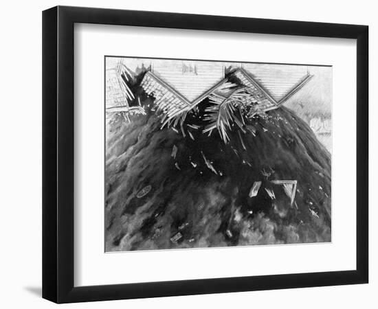 Tornado in Kirksville, Missouri, 1889-George Varian-Framed Art Print