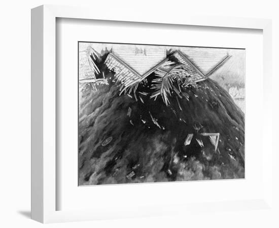 Tornado in Kirksville, Missouri, 1889-George Varian-Framed Art Print