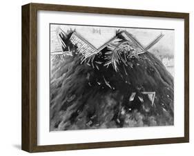 Tornado in Kirksville, Missouri, 1889-George Varian-Framed Art Print